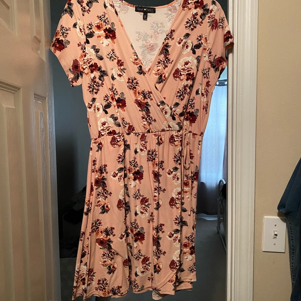 Floral wrap dress